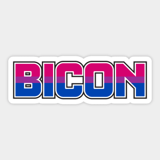 Bicon (text only) Sticker